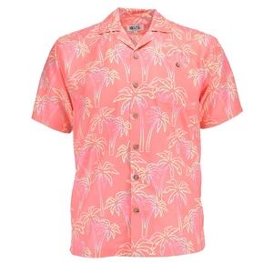 UZZI Amphibious Gear Men's Palm Tree Hawaiian Aloha Shirt‎ Large